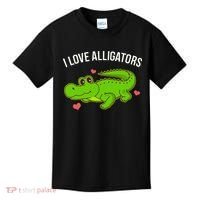 I Love Alligators Cute Alligator Kids T-Shirt thumb 0