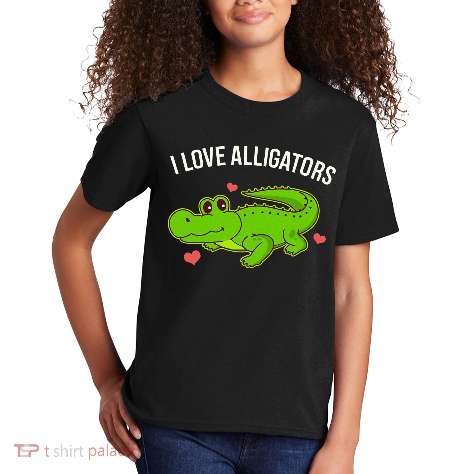 I Love Alligators Cute Alligator Kids T-Shirt