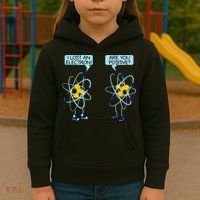 I Lost An Electron Are You Positive Chemistry Math Funny Kids Hoodie thumb 3
