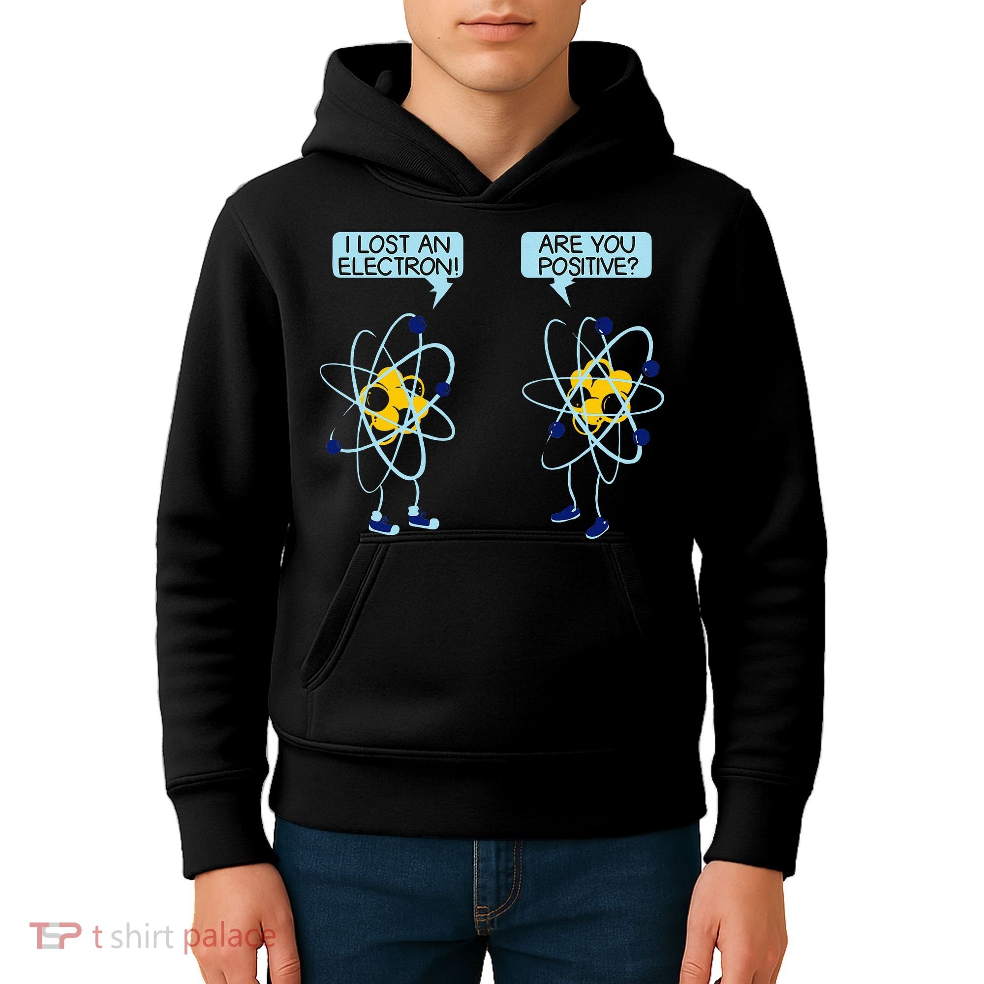 I Lost An Electron Are You Positive Chemistry Math Funny Kids Hoodie