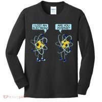 I Lost An Electron Are You Positive Chemistry Math Funny Kids Long Sleeve Shirt thumb 0