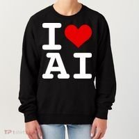I Love AI I Heart Artificial Intelligence Women's Sweatshirt thumb 0