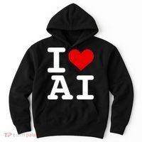 I Love AI I Heart Artificial Intelligence Hoodie thumb 0
