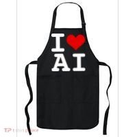 I Love AI I Heart Artificial Intelligence Apron thumb 0