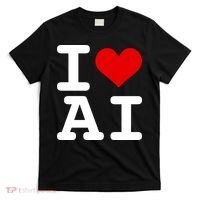 I Love AI I Heart Artificial Intelligence T-Shirt thumb 0