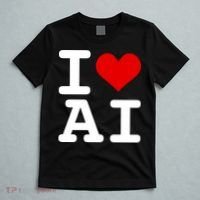I Love AI I Heart Artificial Intelligence T-Shirt thumb 5
