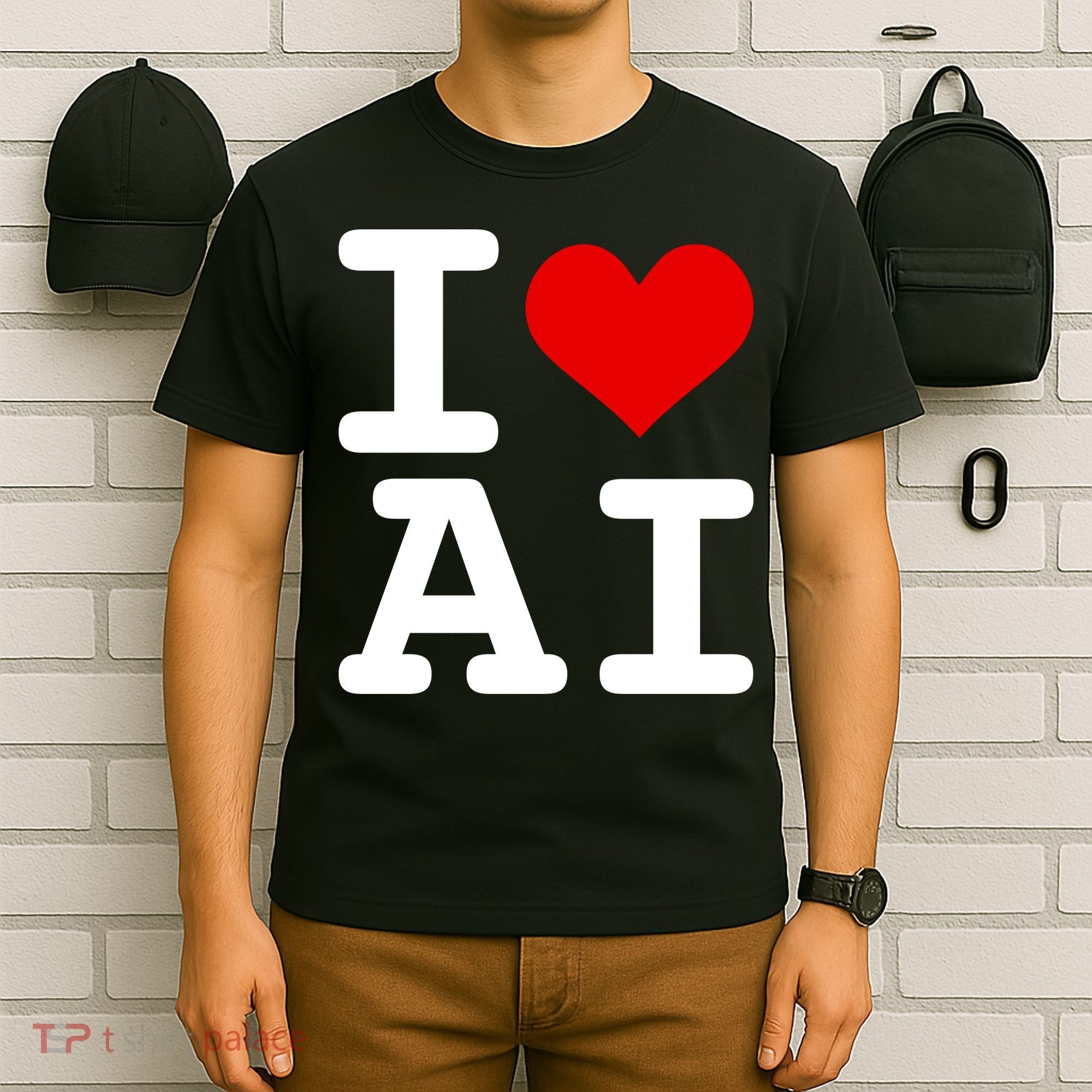 I Love AI I Heart Artificial Intelligence T-Shirt