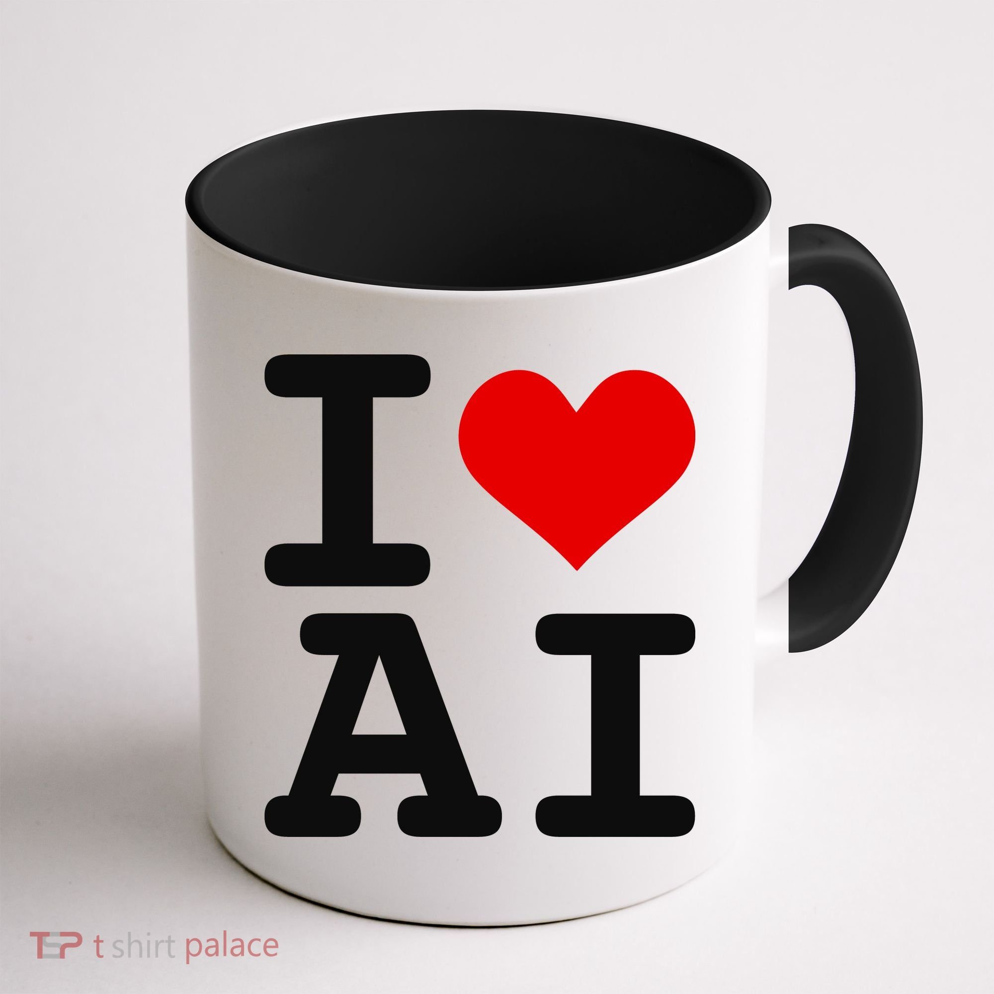 I Love AI I Heart Artificial Intelligence Coffee Mug