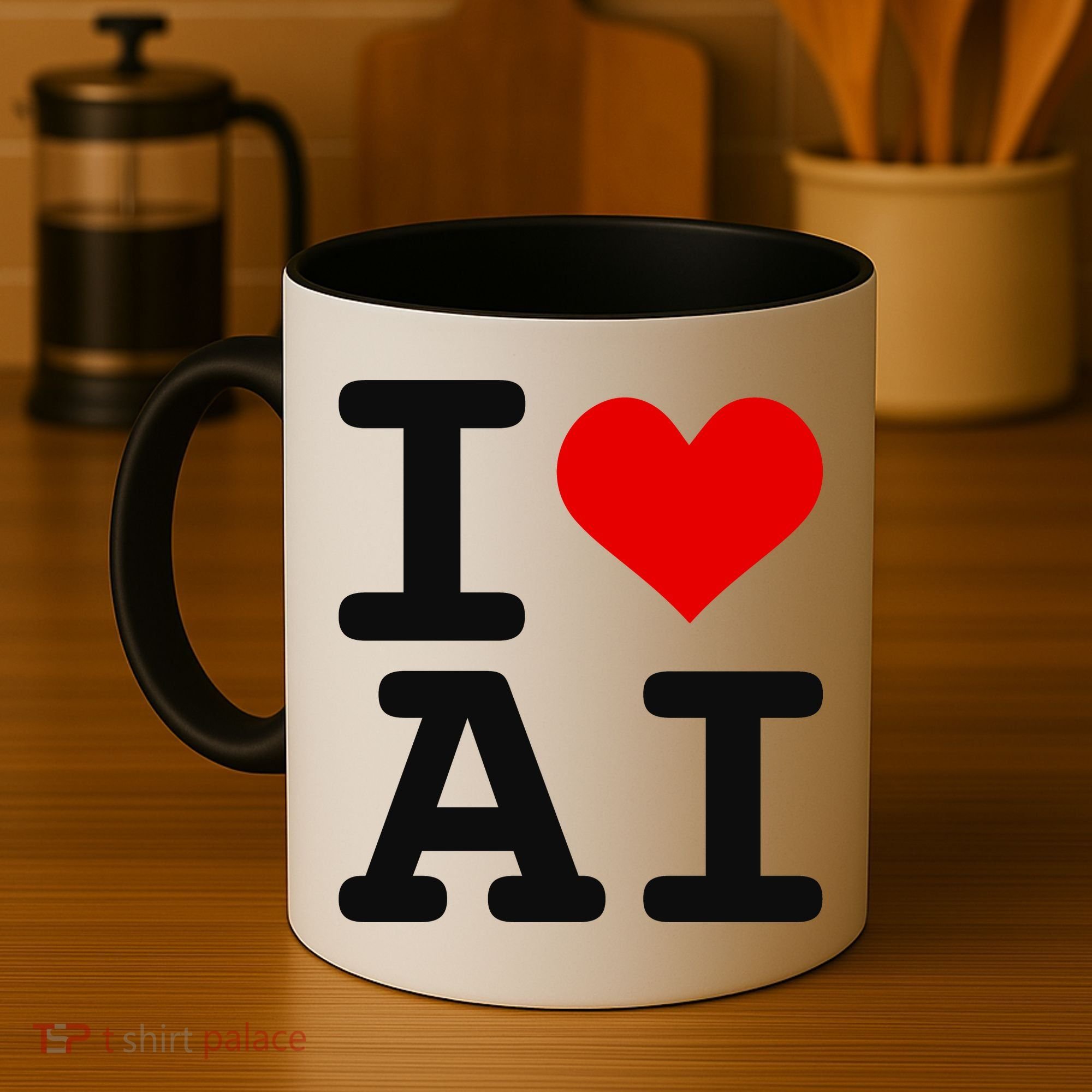 I Love AI I Heart Artificial Intelligence Coffee Mug