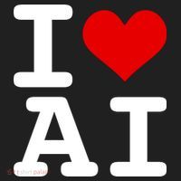 I Love AI I Heart Artificial Intelligence Beanie thumb 2