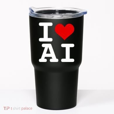 I Love AI I Heart Artificial Intelligence Tumbler
