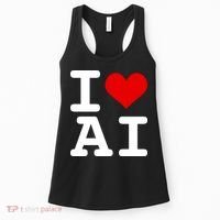 I Love AI I Heart Artificial Intelligence Women's Tank Top thumb 0