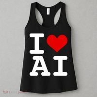 I Love AI I Heart Artificial Intelligence Women's Tank Top thumb 3