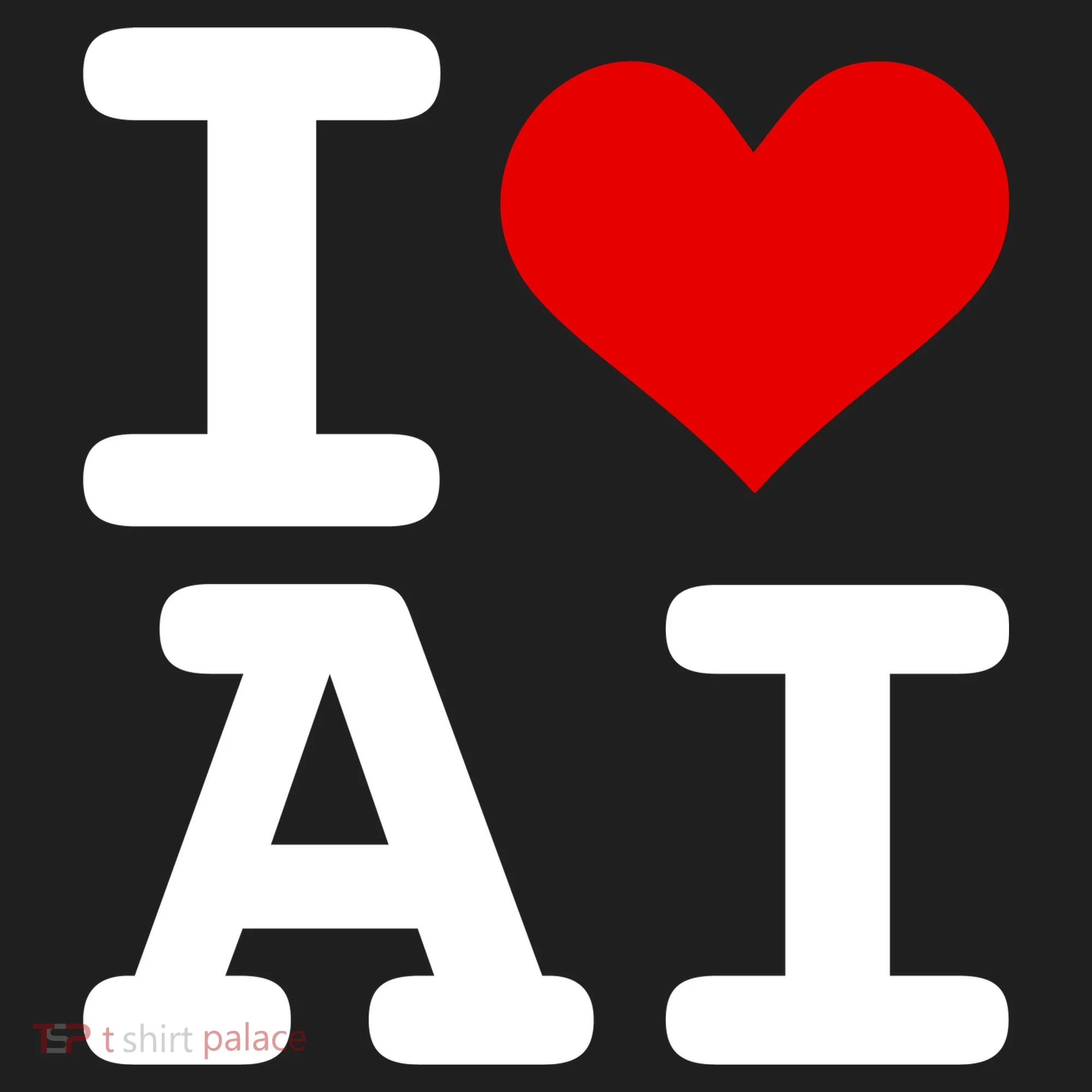 I Love AI I Heart Artificial Intelligence Hat