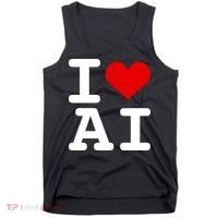 I Love AI I Heart Artificial Intelligence Tank Top thumb 0