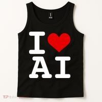 I Love AI I Heart Artificial Intelligence Tank Top thumb 2