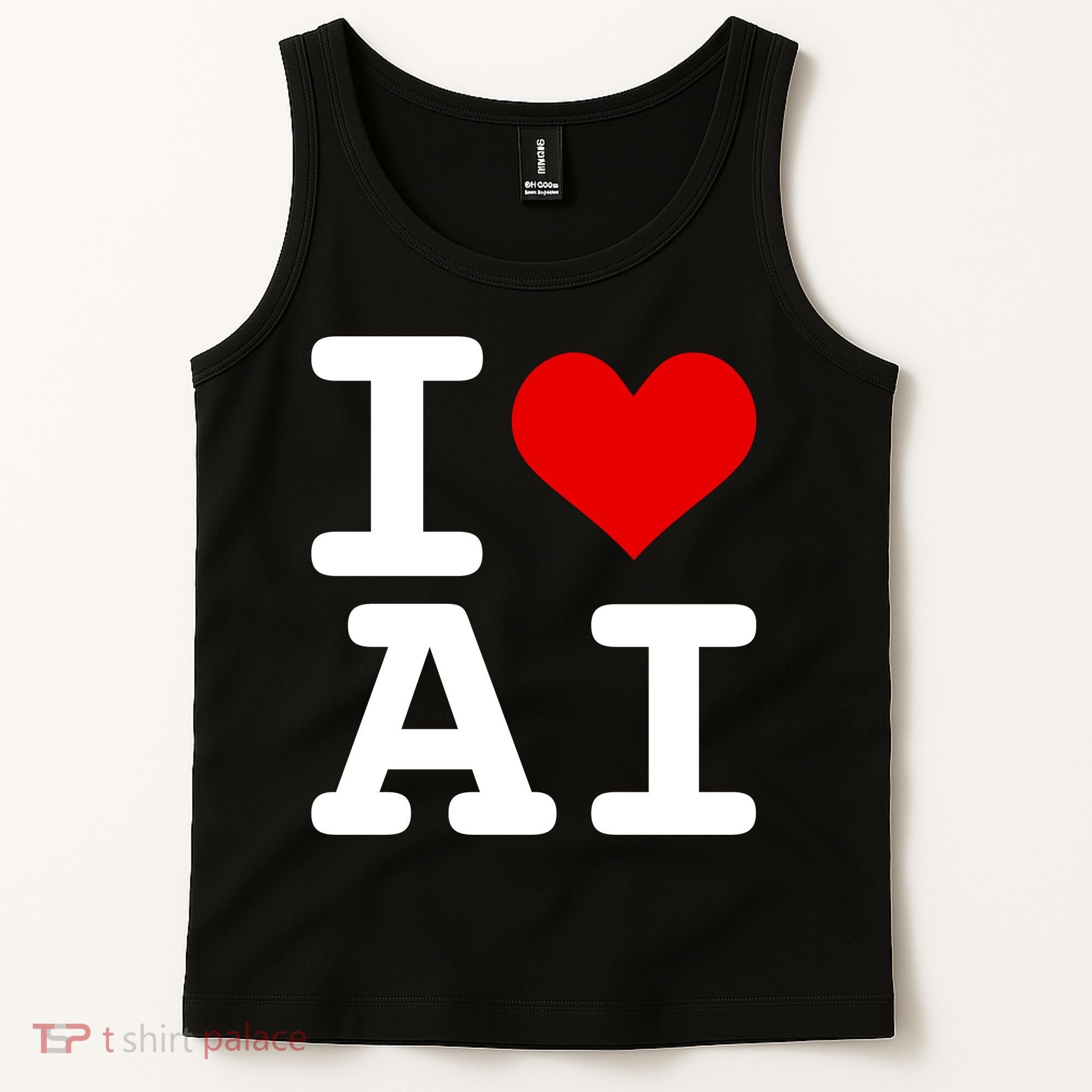 I Love AI I Heart Artificial Intelligence Tank Top