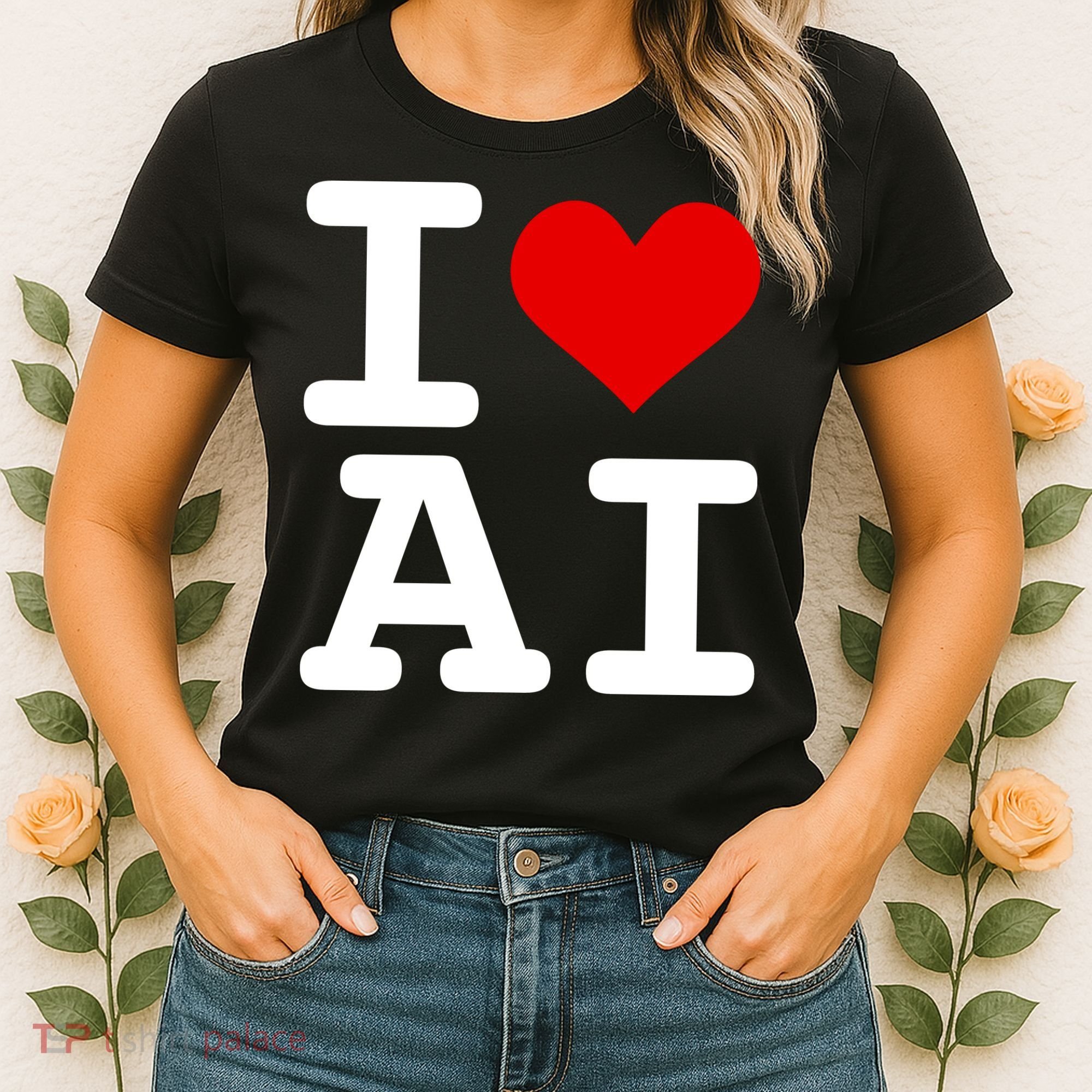 I Love AI I Heart Artificial Intelligence Women's T-Shirt