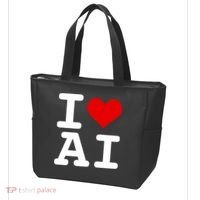 I Love AI I Heart Artificial Intelligence Tote Bag thumb 3