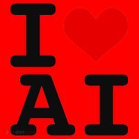 I Love AI I Heart Artificial Intelligence Santa Hat thumb 1