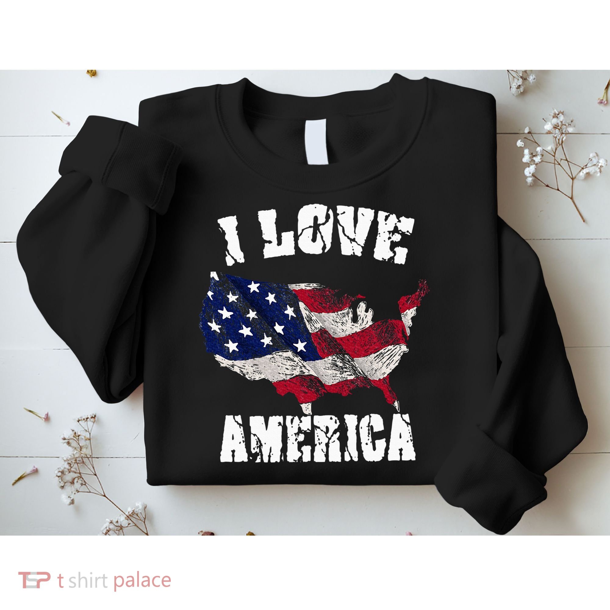 I Love America Usa 4th Of July Sweatshirt
