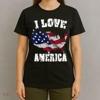 I Love America Usa 4th Of July T-Shirt thumb 4