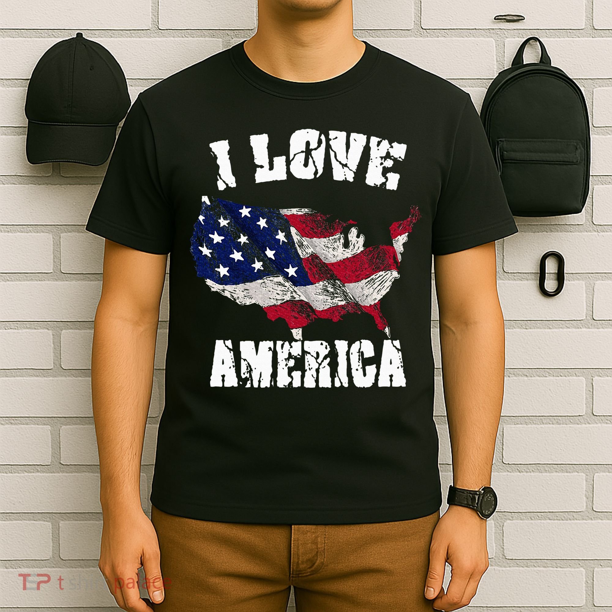I Love America Usa 4th Of July T-Shirt