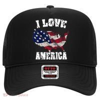 I Love America Usa 4th Of July Hat thumb 0
