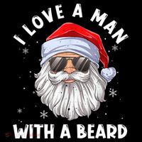 I Love A With A Beard Santa Claus Christmas Pajamas Gift Coffee Mug thumb 5