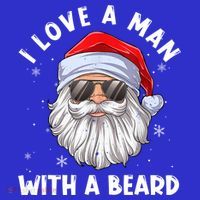 I Love A With A Beard Santa Claus Christmas Pajamas Gift Hoodie thumb 2