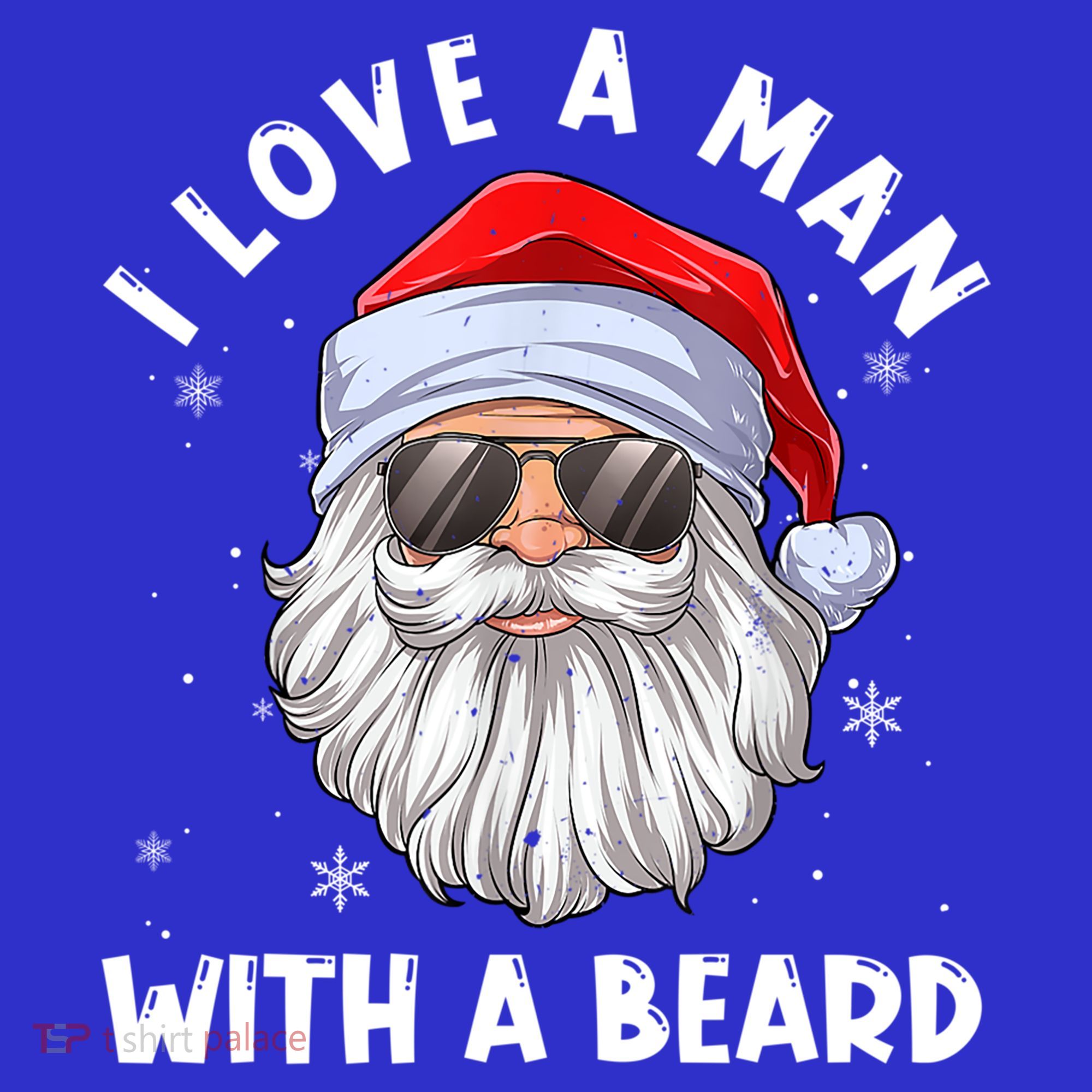 I Love A With A Beard Santa Claus Christmas Pajamas Gift Mousepad