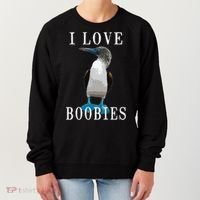I Love Boobies Blue Footed Boobie Bird Women's Sweatshirt thumb 0