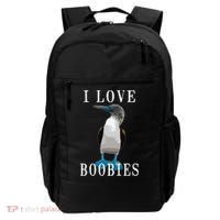 I Love Boobies Blue Footed Boobie Bird Backpack thumb 0