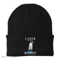 I Love Boobies Blue Footed Boobie Bird Beanie thumb 0