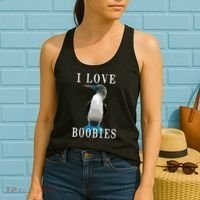 I Love Boobies Blue Footed Boobie Bird Women's Tank Top thumb 2