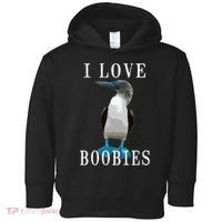 I Love Boobies Blue Footed Boobie Bird Toddler Hoodie thumb 0