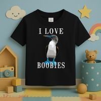 I Love Boobies Blue Footed Boobie Bird Toddler T-Shirt thumb 3
