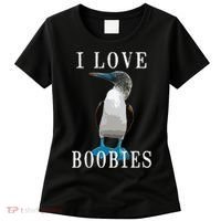 I Love Boobies Blue Footed Boobie Bird Women's T-Shirt thumb 0