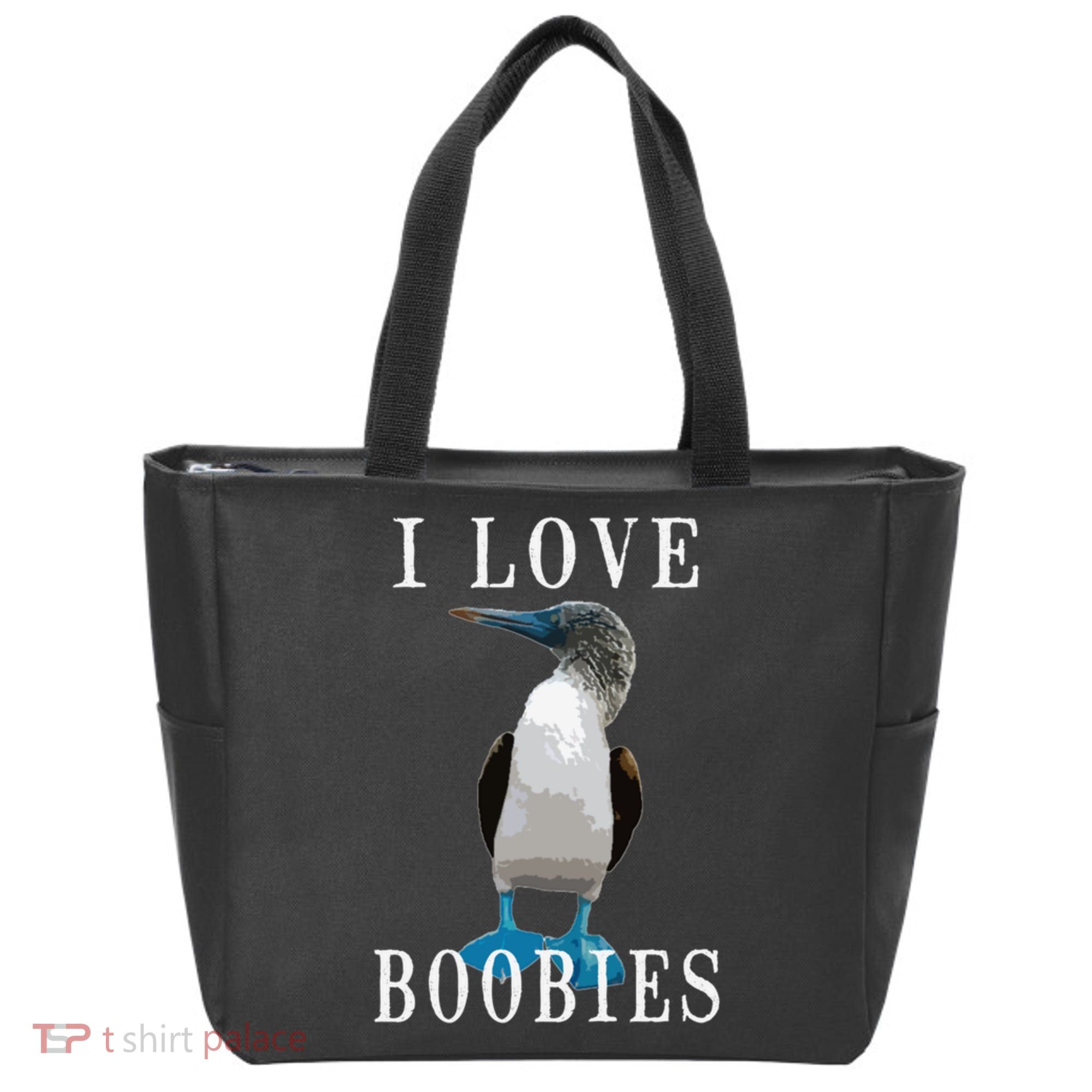 I Love Boobies Blue Footed Boobie Bird Tote Bag