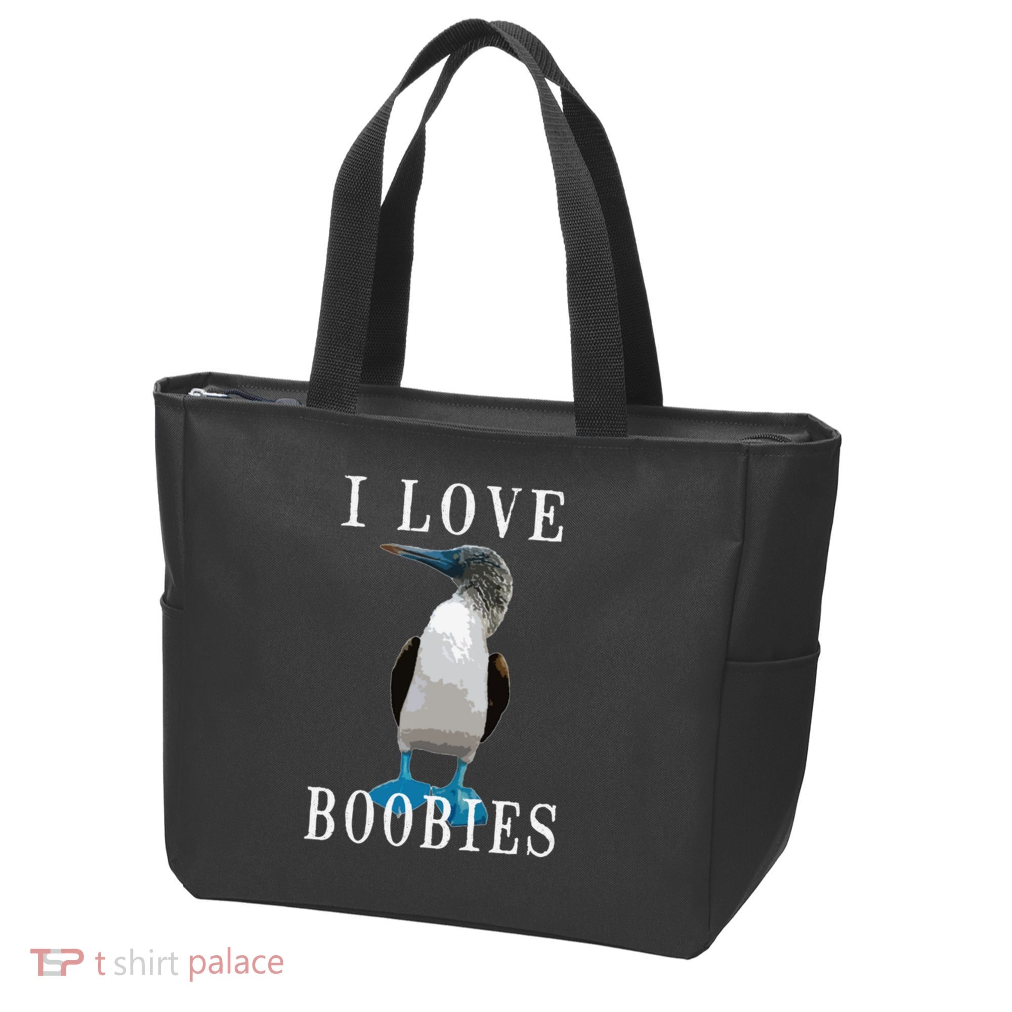 I Love Boobies Blue Footed Boobie Bird Tote Bag