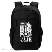 I Like Big Boats and I Cannot Lie Backpack thumb 0