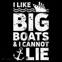 I Like Big Boats and I Cannot Lie Ornament thumb 1