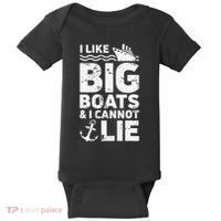 I Like Big Boats and I Cannot Lie Baby Bodysuit thumb 0
