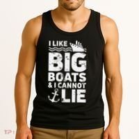 I Like Big Boats and I Cannot Lie Tank Top thumb 3