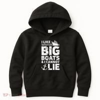 I Like Big Boats and I Cannot Lie Kids Hoodie thumb 0