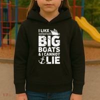 I Like Big Boats and I Cannot Lie Kids Hoodie thumb 3