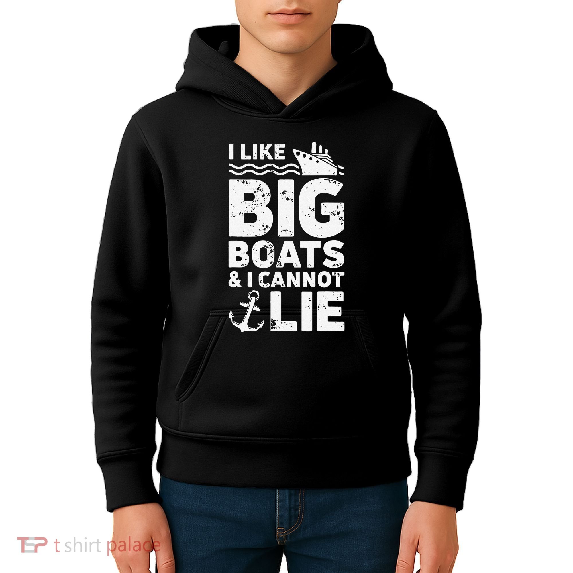 I Like Big Boats and I Cannot Lie Kids Hoodie