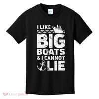 I Like Big Boats and I Cannot Lie Kids T-Shirt thumb 0