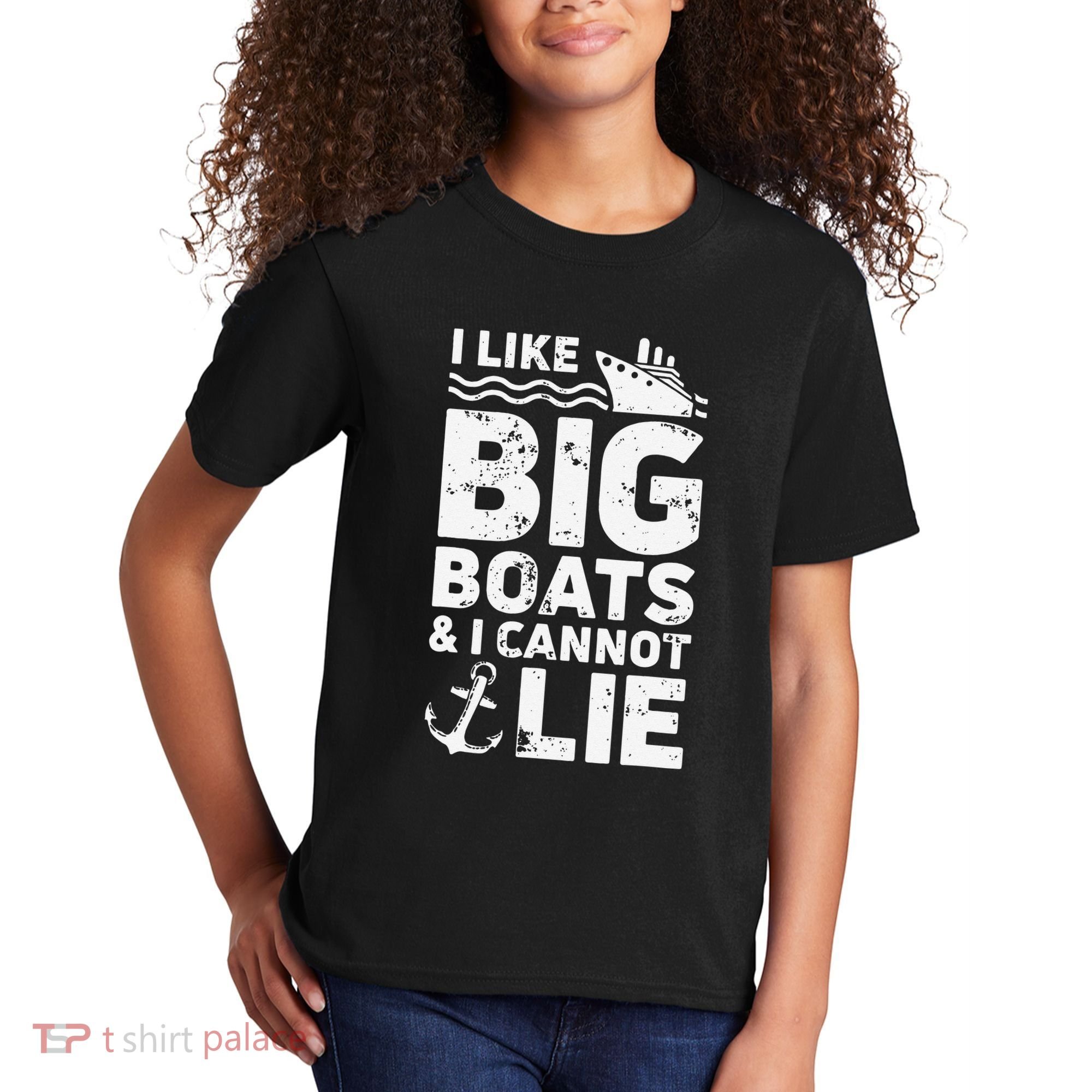 I Like Big Boats and I Cannot Lie Kids T-Shirt