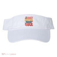 I Look Better Bent Over Peach Booty Funny Groovy Visor thumb 0